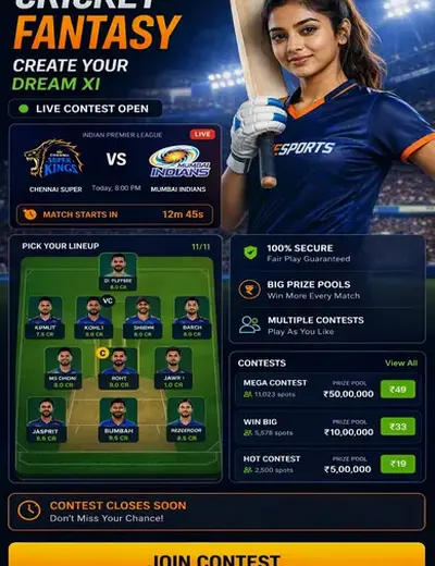 Betbrazil (bet brazil) fantasy cricket & matchday visual 3